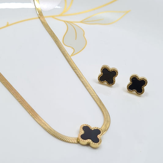 High Quality Stainless Steel Clover Thick Chain Set
